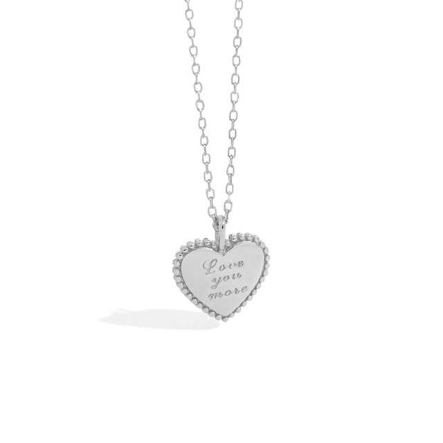Collar Love you more Plata