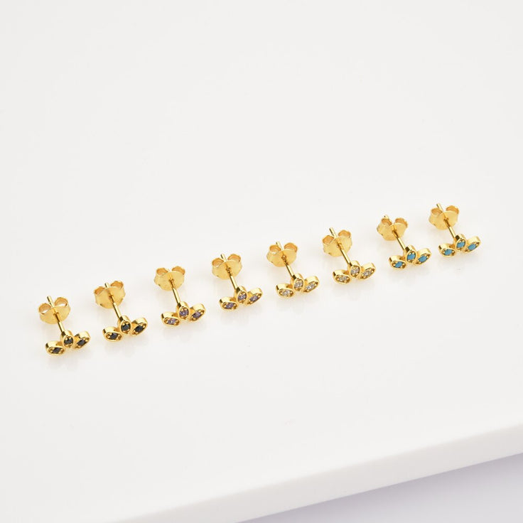 Pendientes Jaya Aguamarina