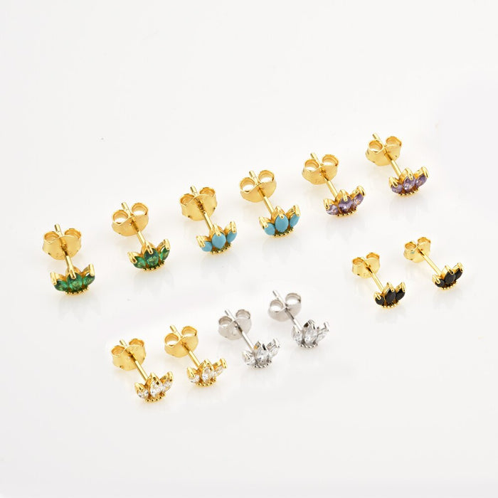 Pendientes Green Tulip Oro
