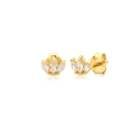 Pendientes White Tulip Oro