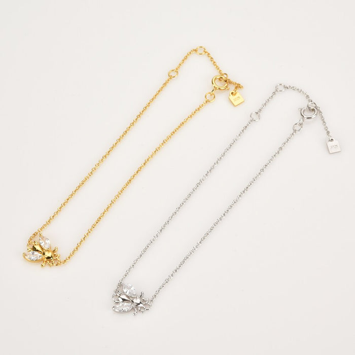 White Beetle Gold Bracelet 