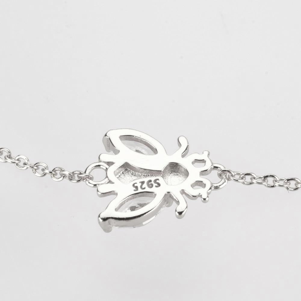Pulsera White Beetle Plata