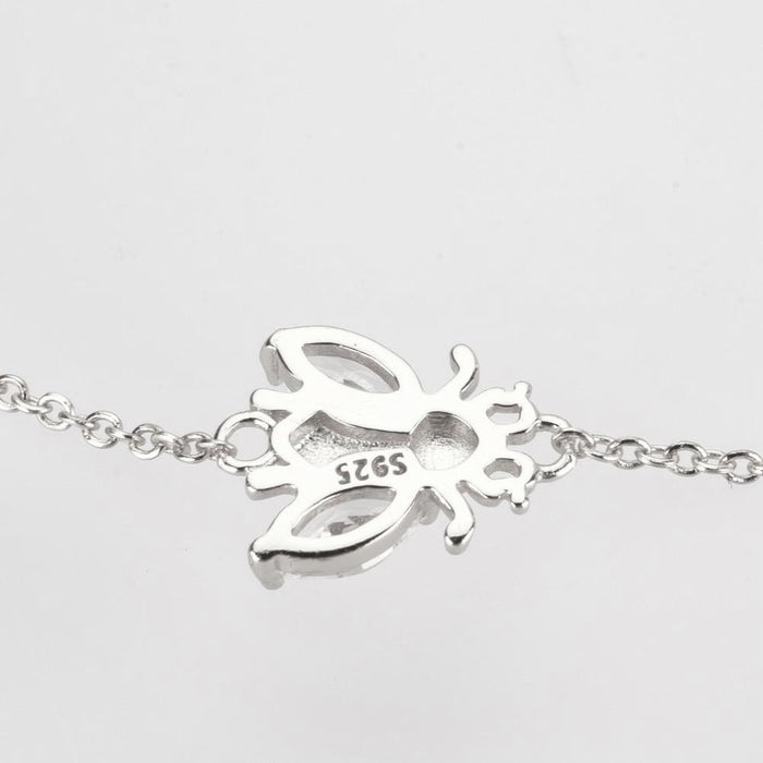 Pulsera White Beetle Plata