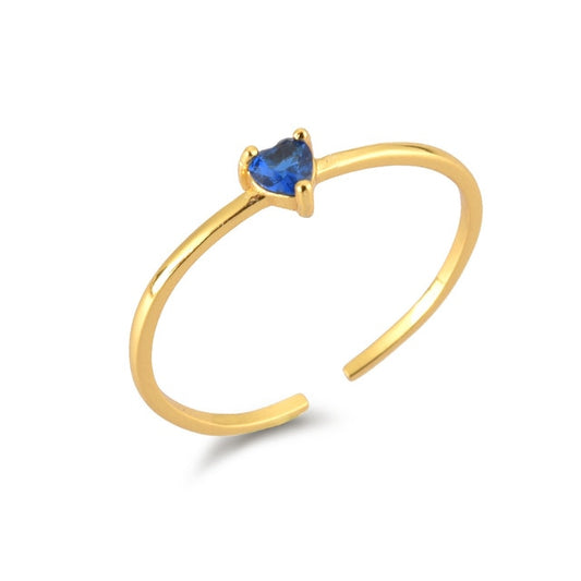 Anillo Heart Blue