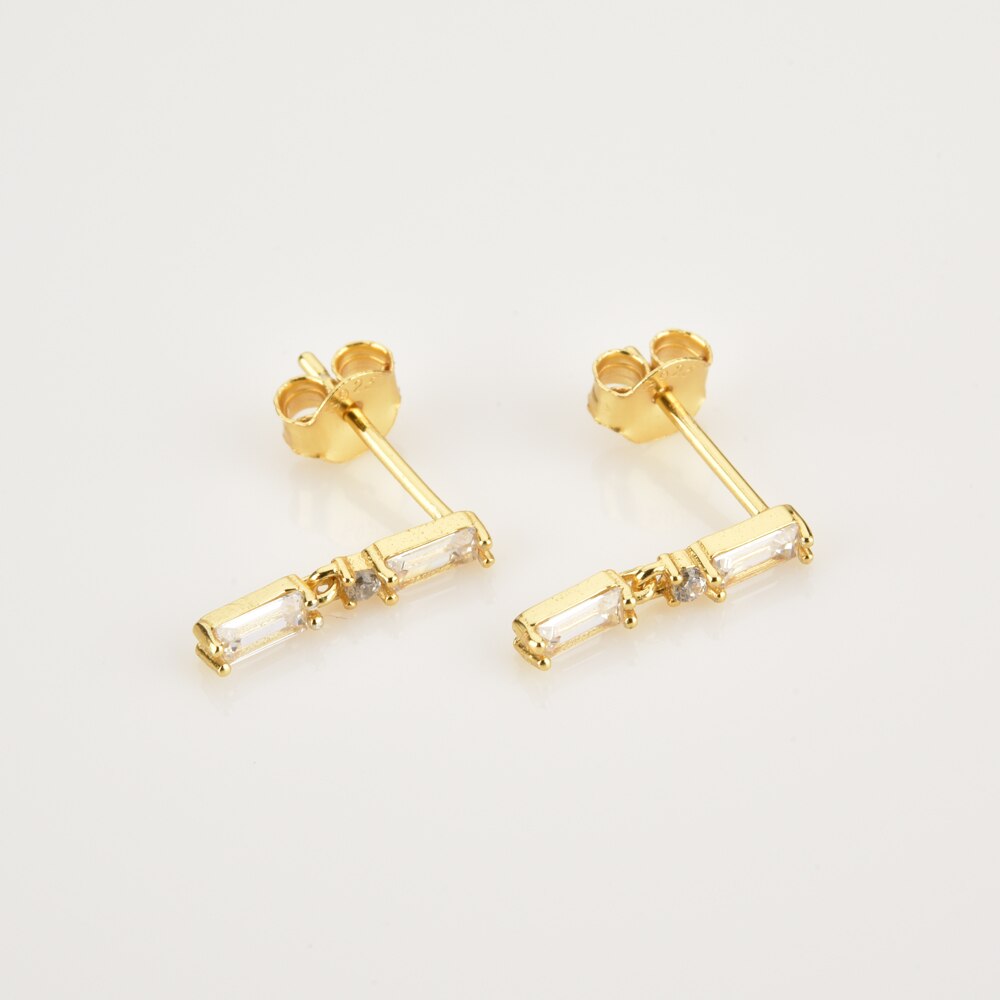 Pendientes Vinni White Oro