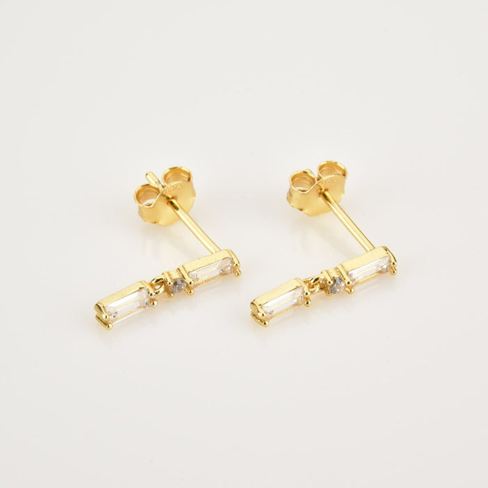 Pendientes Vinni White Oro