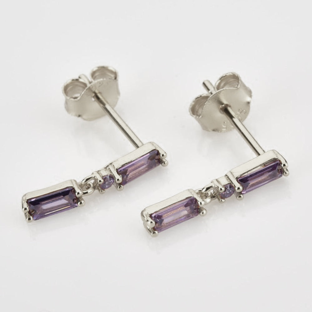 Pendientes Vinni Lila Plata