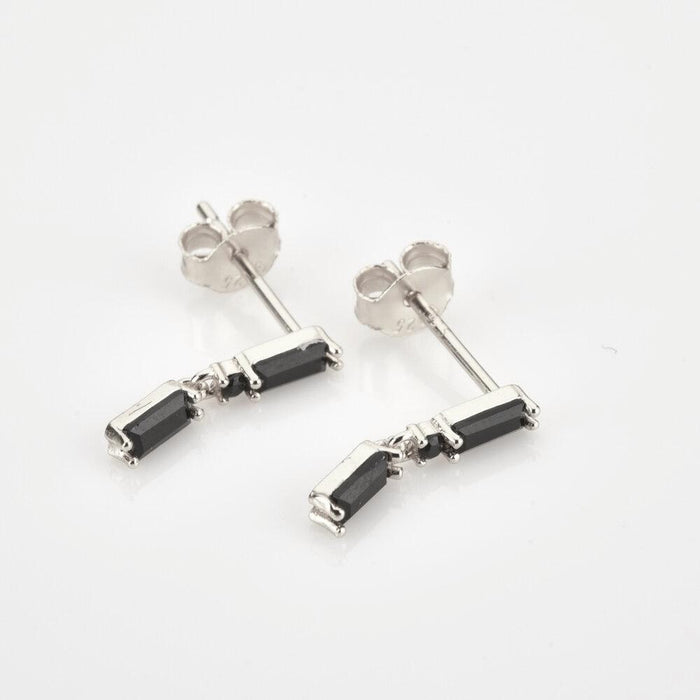 Pendientes Vinni Black Plata