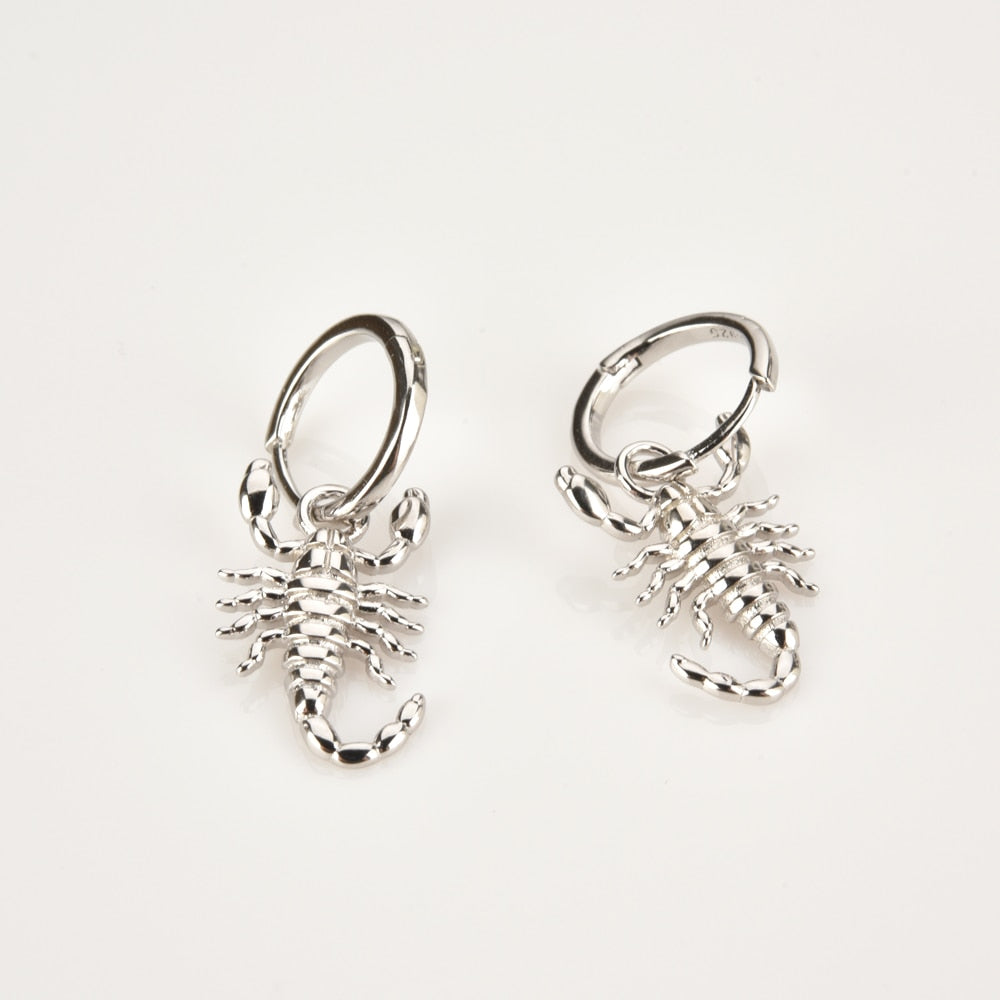 Pendientes Scorpion Plata