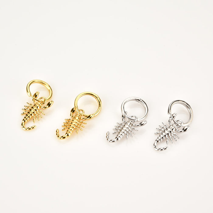 Pendientes Scorpion Plata
