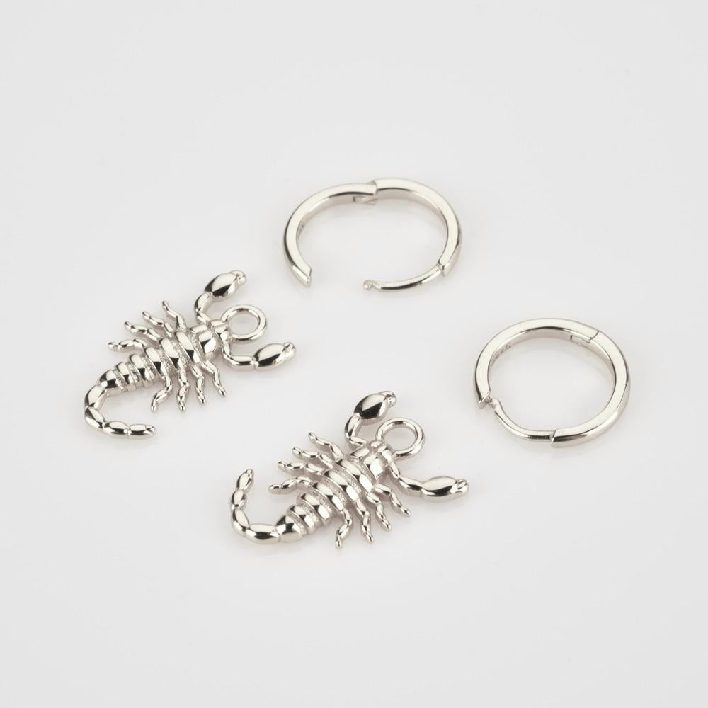 Pendientes Scorpion Plata