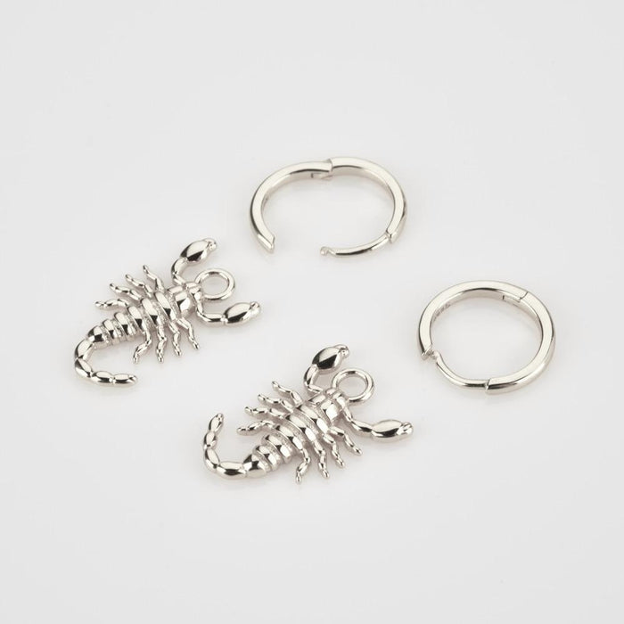 Pendientes Scorpion Plata