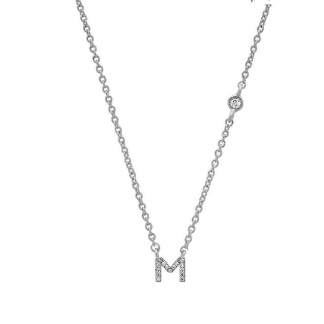 Collar Shiny Inicial Plata