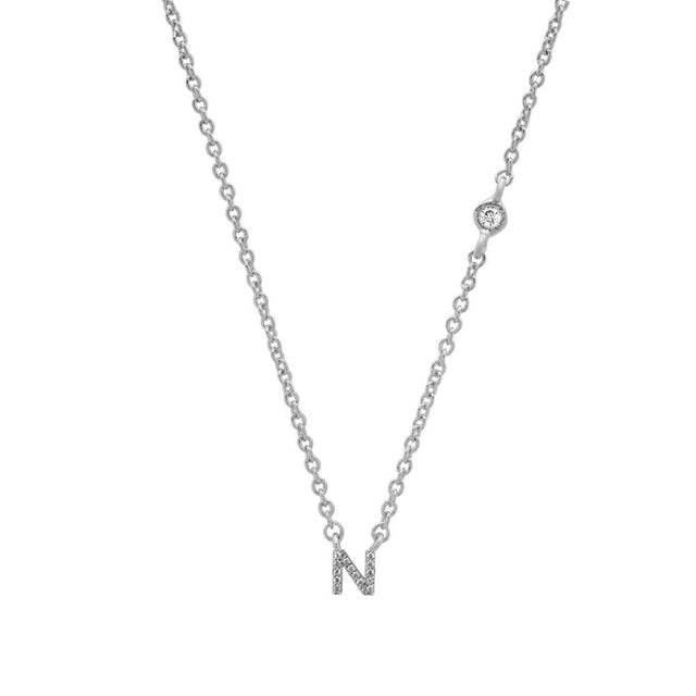 Collar Shiny Inicial Plata