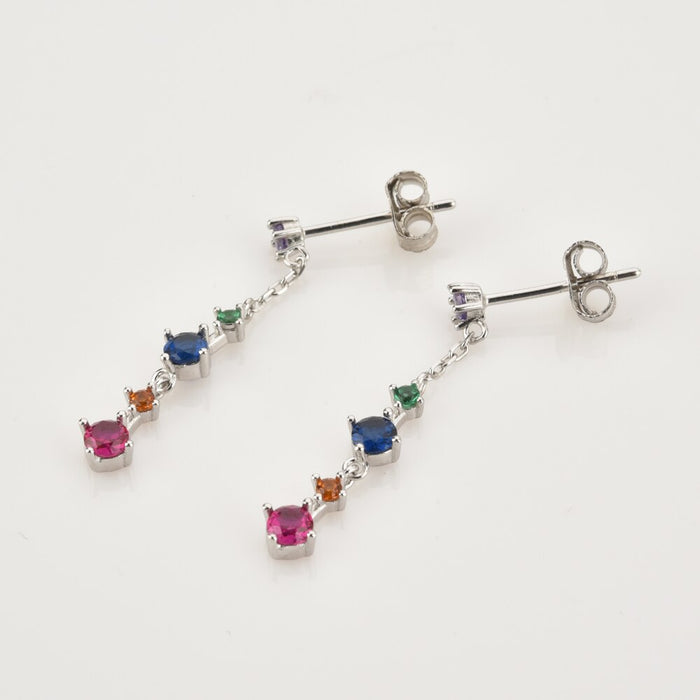 Orecchini pendenti color argento