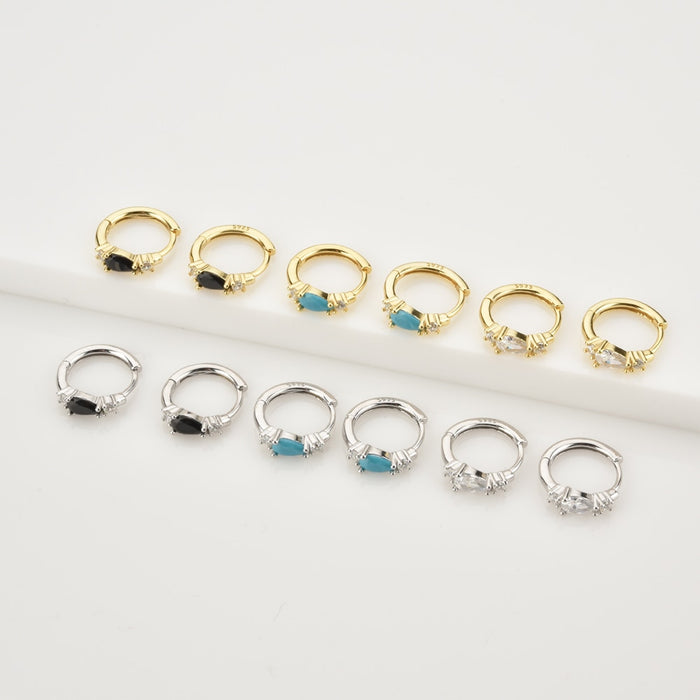 Aros Black Denia Oro