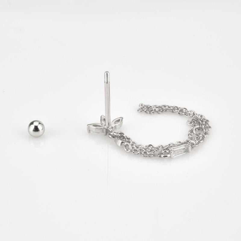 Jasmine Silver Earrings 