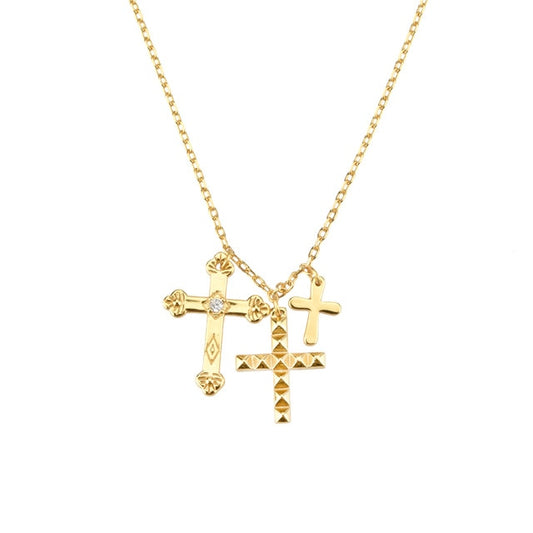 Collar Cruces Oro