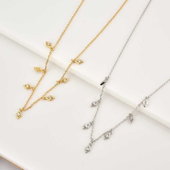 Choker Rombi Argento