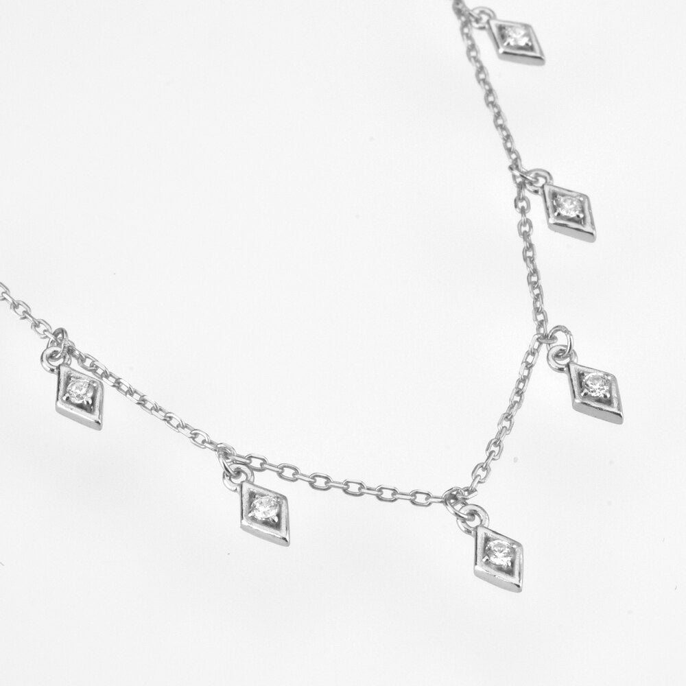 Choker Rombos Plata