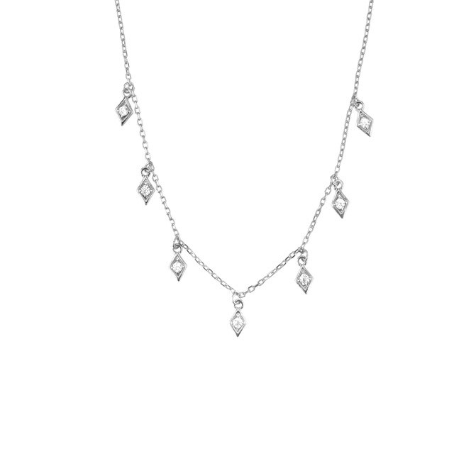 Choker Rombi Argento