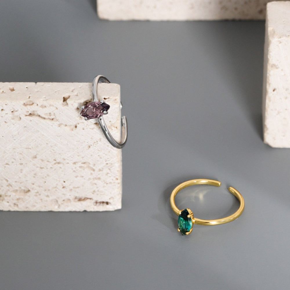 Anillo Deyn Wine Plata