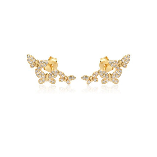 Pendientes White Fairy Oro
