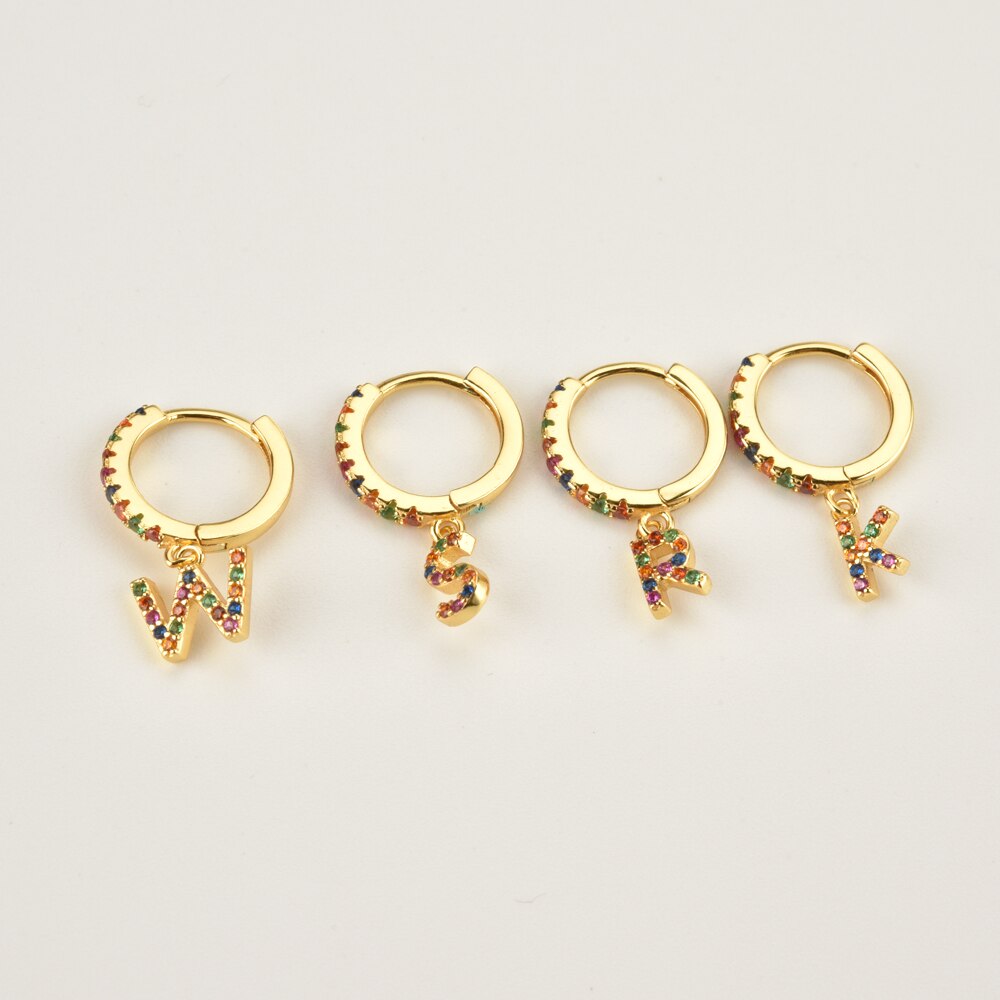 Aros Colorful Inicial Oro