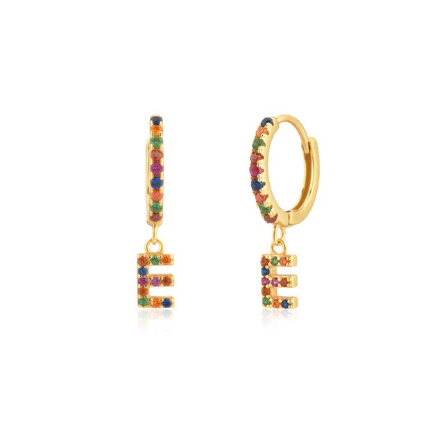 Aros Colorful Inicial Oro