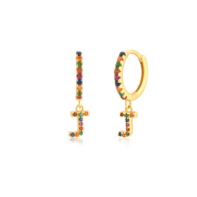 Aros Colorful Inicial Oro
