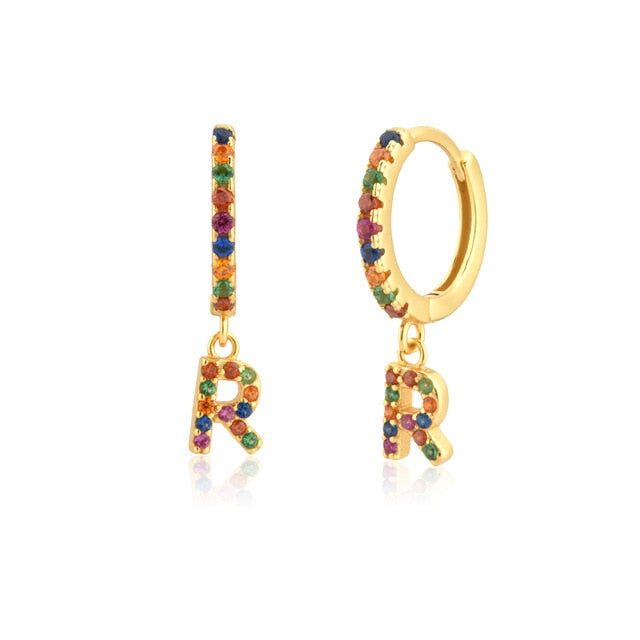 Aros Colorful Inicial Oro