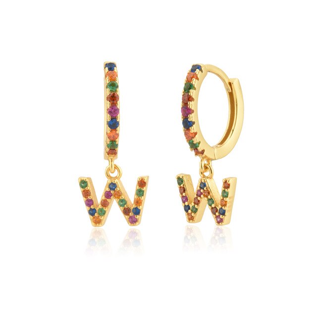 Aros Colorful Inicial Oro