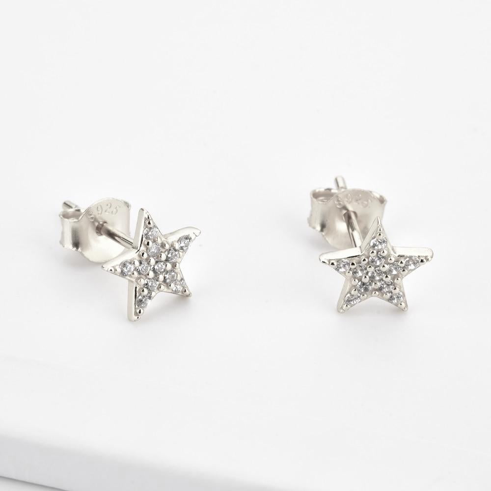 Pendientes Star Plata