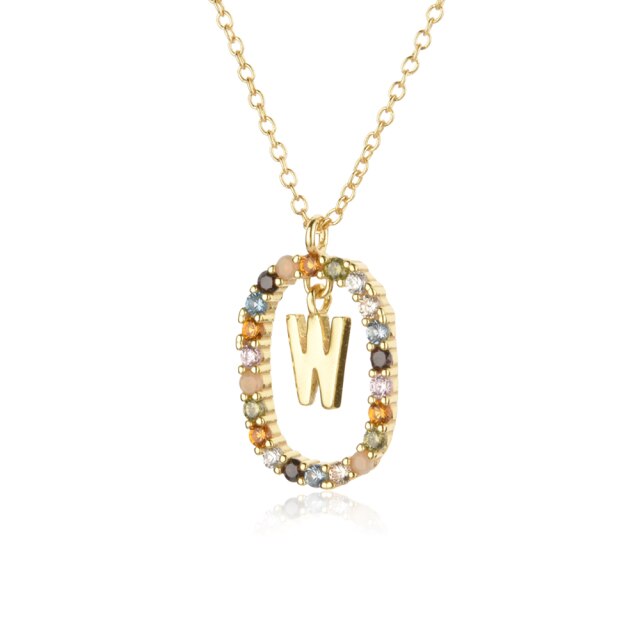 Collana con iniziale a molla