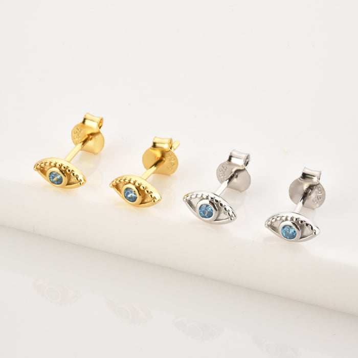 Pendientes Krishna Eye Plata