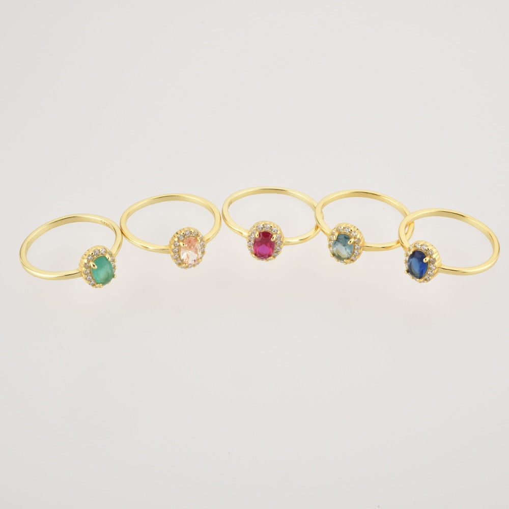 Anillo Oval Blue