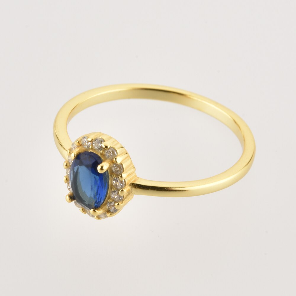 Anillo Oval Blue
