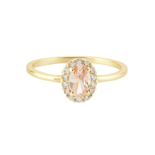 Anillo Oval Champagne