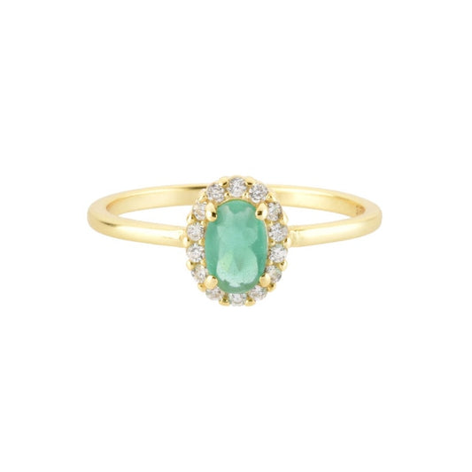 Anillo Oval Green