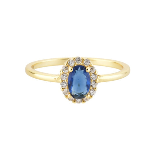 Anillo Oval Blue