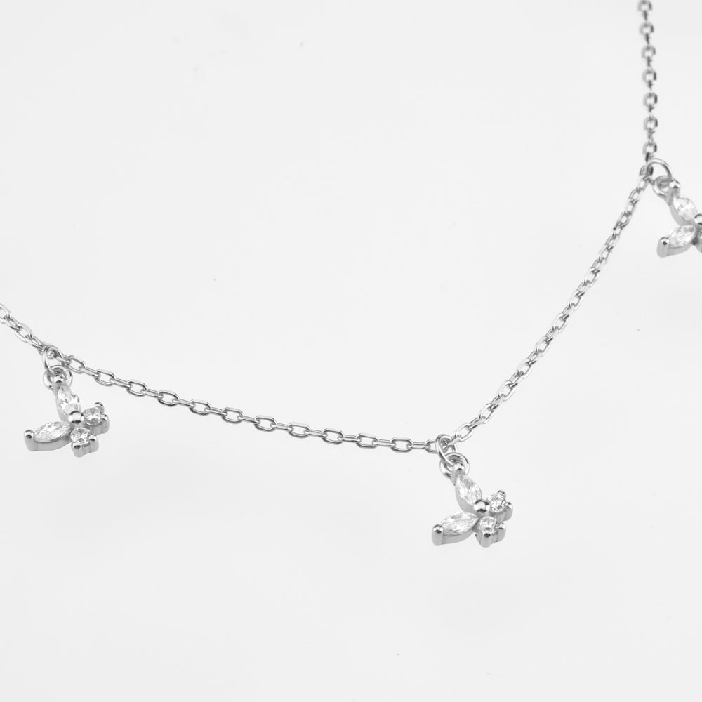 Choker Butterfly Plata