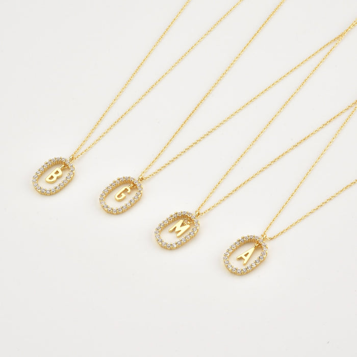 Collana White Spring Iniziale Oro