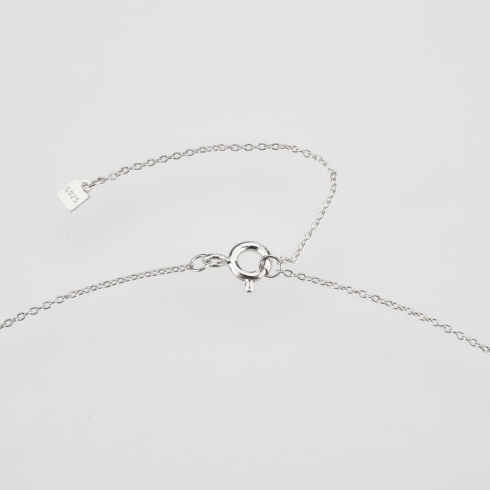Collana in Argento con Iniziale White Spring