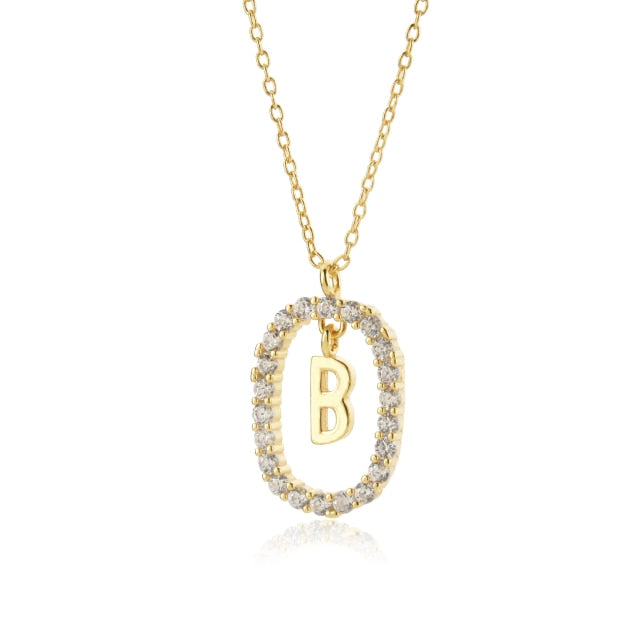 Collana White Spring Iniziale Oro