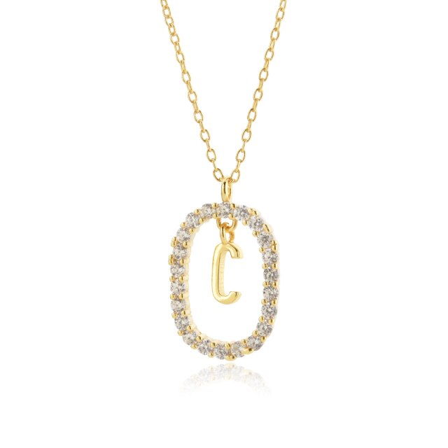 Collar White Spring Inicial Oro