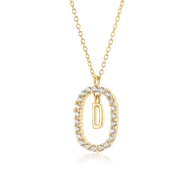Collar White Spring Inicial Oro