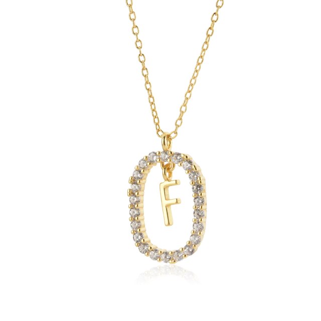 Collar White Spring Inicial Oro