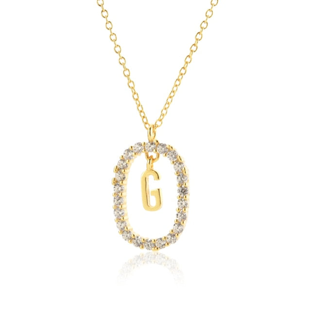 Collar White Spring Inicial Oro