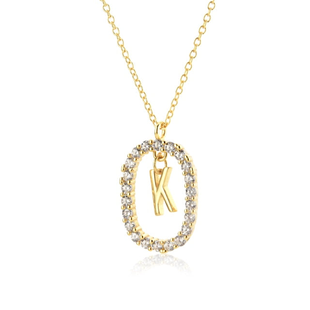 Collar White Spring Inicial Oro