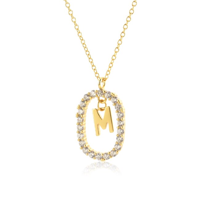 Collar White Spring Inicial Oro